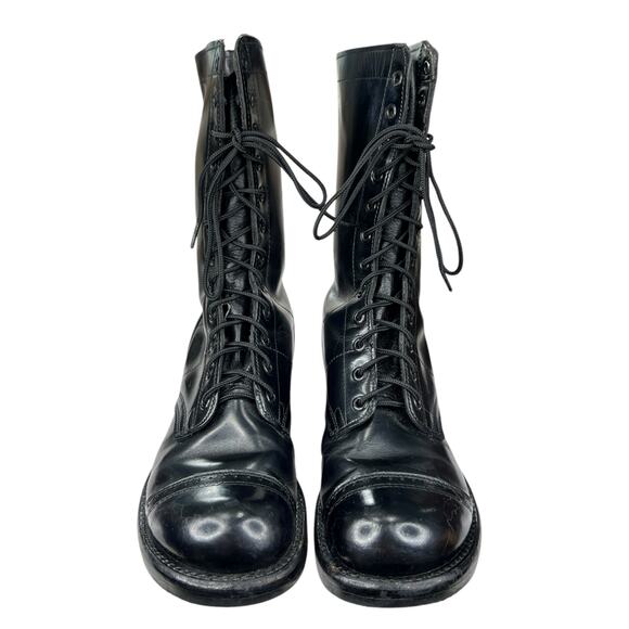 Vintage Corcoran Men's Narrow Cap Toe Black Leather 1500 Jump Boots Size 6.5 C - Picture 7 of 11